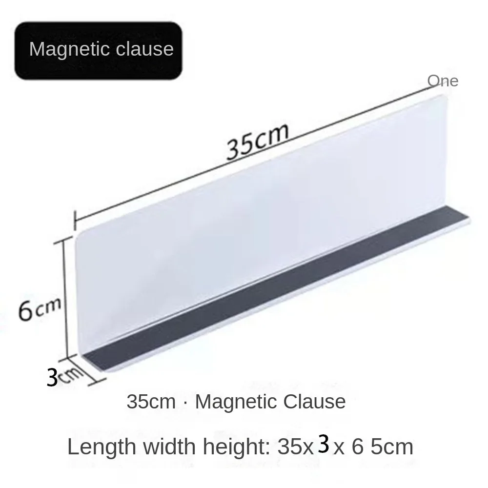 2024 Pvc PVC Partition Split Type Shelves Home Storage Durable Partition Plate Practical Product Baffle Supermarket