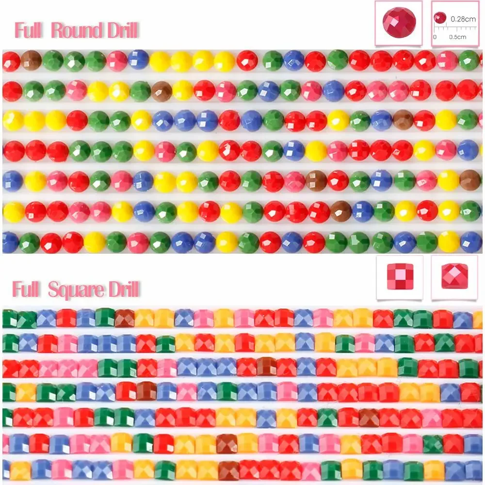 Diamentowe Malowanie 5D Demon Slayer Kimetsu No Yaiba Pełny Kwadratowy Wiertło Obrazy Haft Anime Rola Haft Krzyżykowy Dekoracja Ścienna