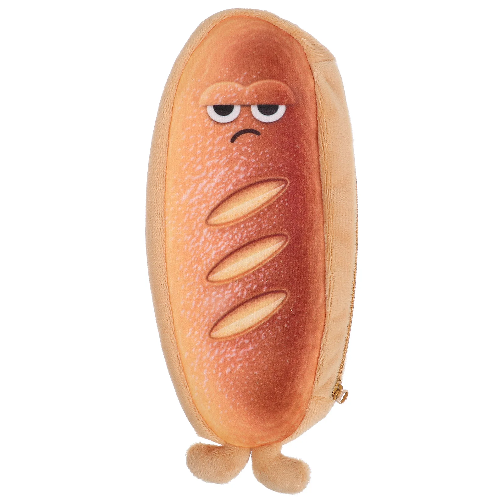 Niedliches Brotetui, großes Fassungsvermögen, Schulbedarf, Reißverschlusstasche, Cartoon-Toast-Design, Geschenke, Federmäppchen für Mädchen und Mädchen