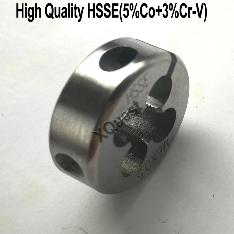 XQuest HSSE Round Split Die M7 M8 M9 M10 Metric Fine Thread cutting Adjustable dies M11 M12 M14 M16 X2X1.5X1 for stainless steel