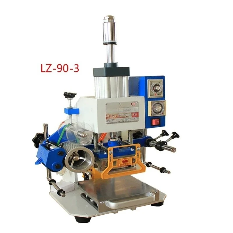 120*80MM Logo Hot Stamping Machine Kraft Paper Pneumatic Heat Press Leather Soldering Iron  Invitation  YK-618F