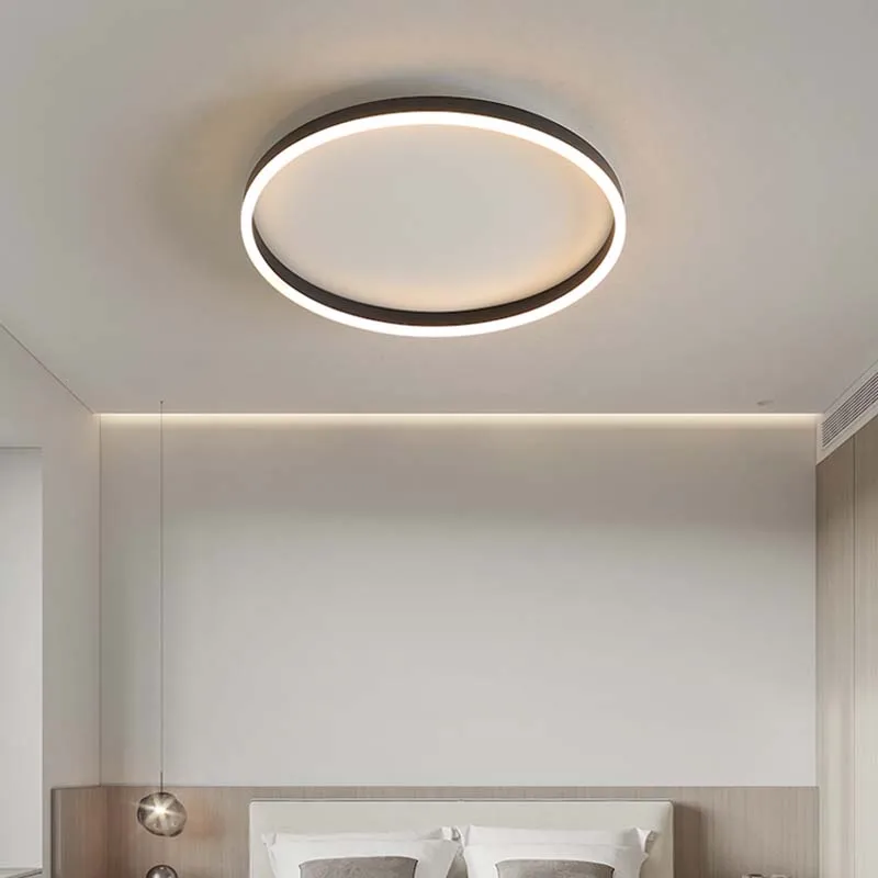 Современная мерная потолочная лампа для гостиной, столовой, спальни, туалетной комнаты, коридора, Потолочная люстра, домашний декор, светильник с блеском