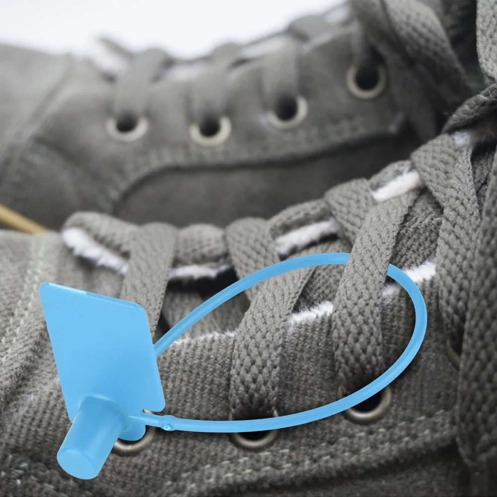 100Pcs Disposable Cable Labels Self Locking Cable Ties Identification Mark Tags Anti Theft Wire Marker Tags Set