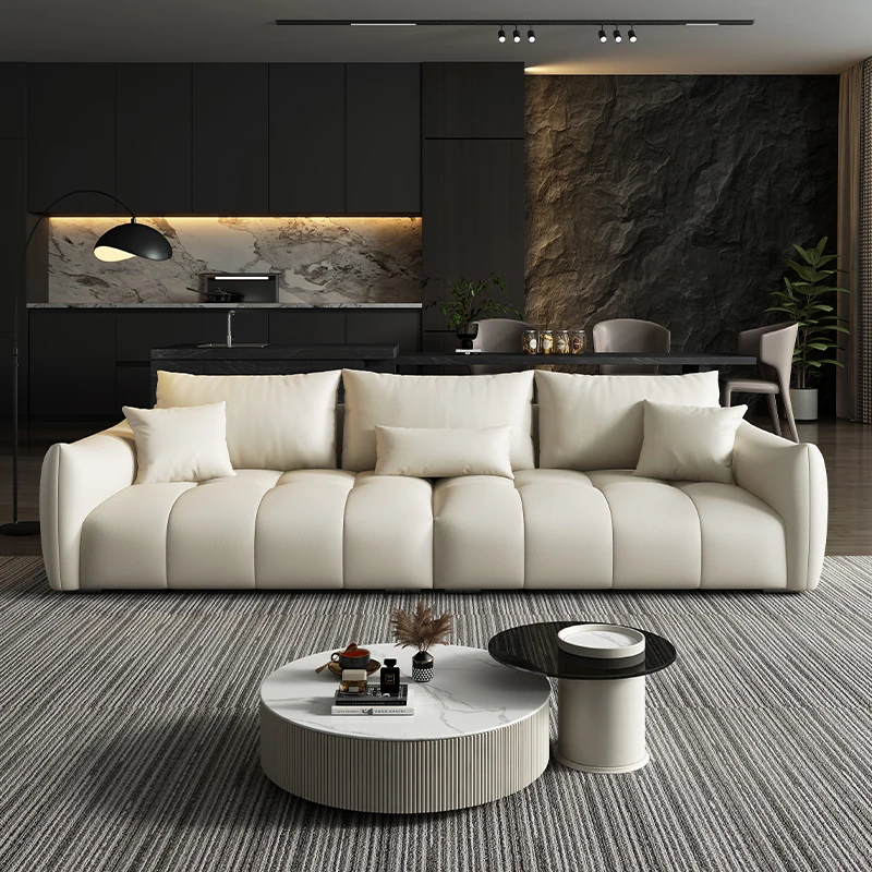 

Back Support White Living Room Sofa Stretch Design Latex Floor Cloud Living Room Sofa Fluffy Modern Canape Salon Furniture