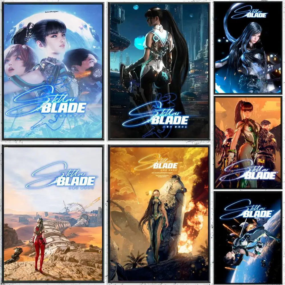 Game S-Stellar B-Blade Poster Perfect Sticker Self Adhesive for Office Home Theater Wall Art Decor Fancy Gift
