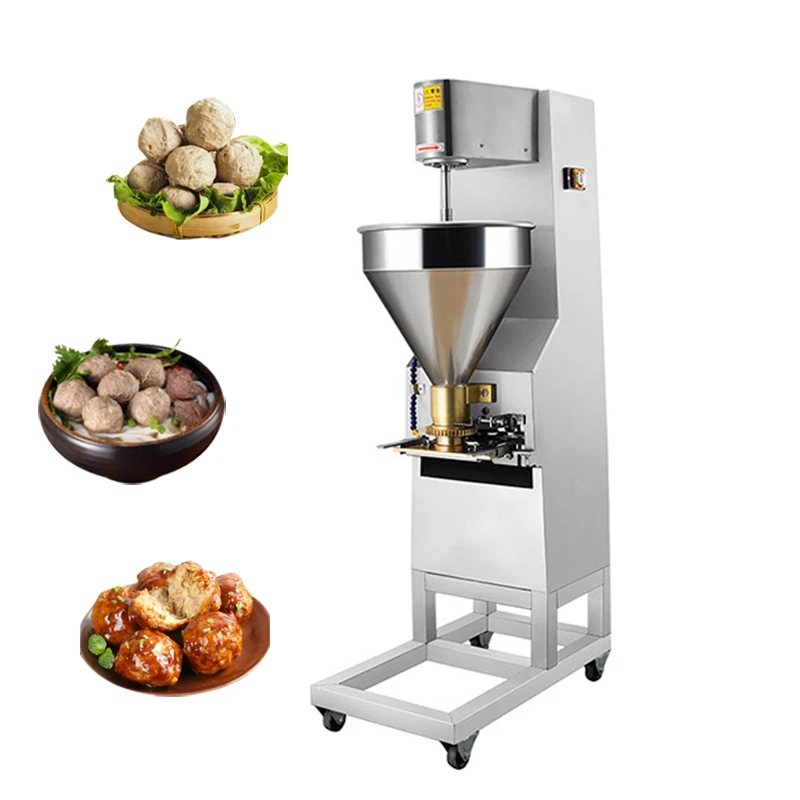 Commercial Automatic Round Fish Beef Meatball Making Machine Motor As Core Component