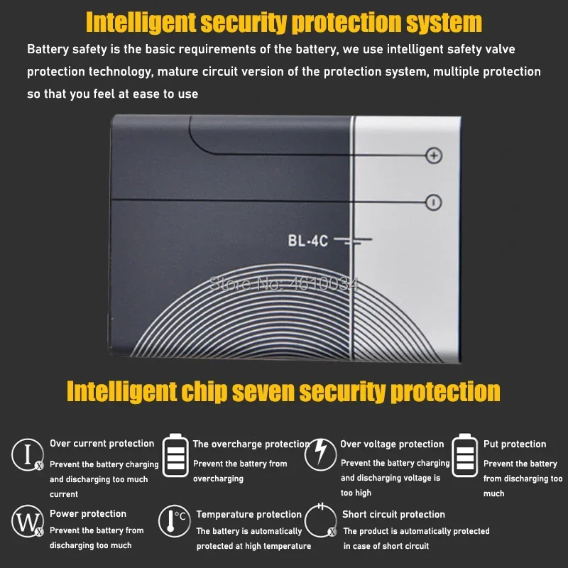 جديد بطارية BL-4C BL 4C 890mAh ل نوكيا 6300 6100 3500c 7200 X2-00 Bateria Batterij بطاريات