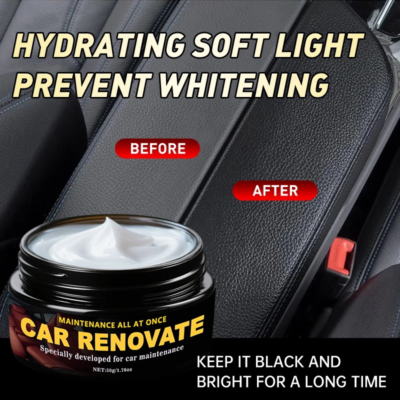 Automotive Plastic Repair Wax - Restores Faded or Scratched Trims and Bumpers, with UV Protection, Automotive Polishing Wax