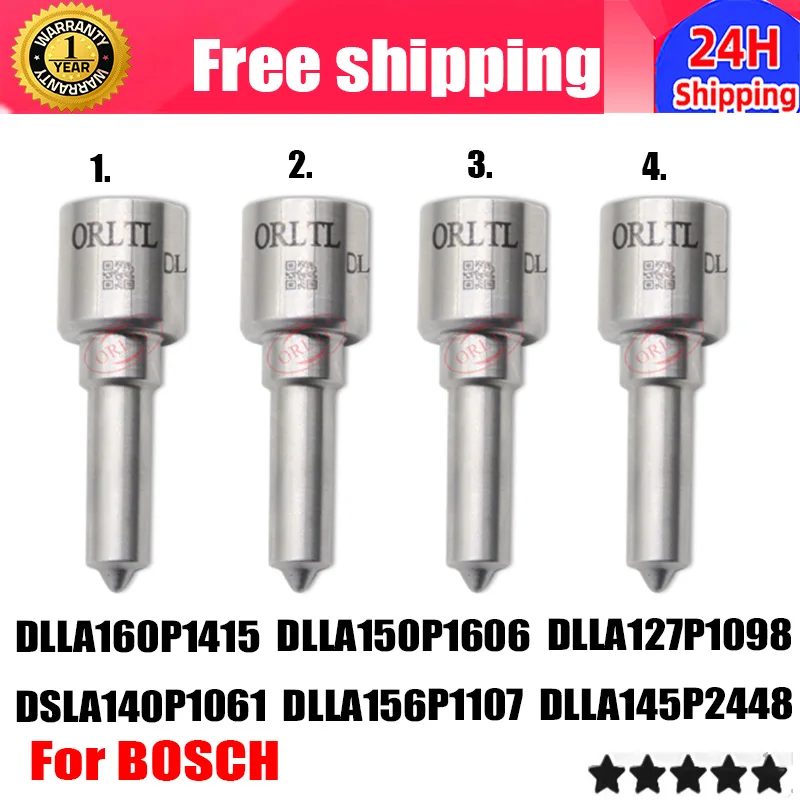 

4 шт. DLLA160P1415 DLLA127P1098 DLLA156P1107 DLLA145P2448 DSLA140P1061 DLLA150P1606 для дизельной форсунки Common Rail BOSCH