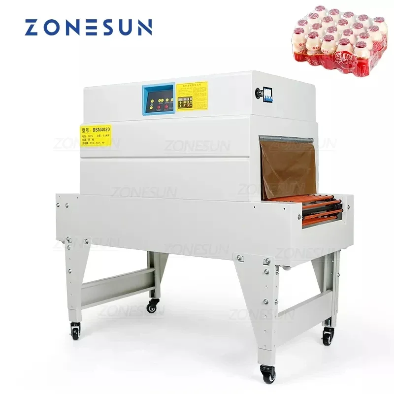 

ZONESUN Heat Shrink Film Wrapping Machine Packaging Cosmetics Book Food CD Cookie Card Packing Machine