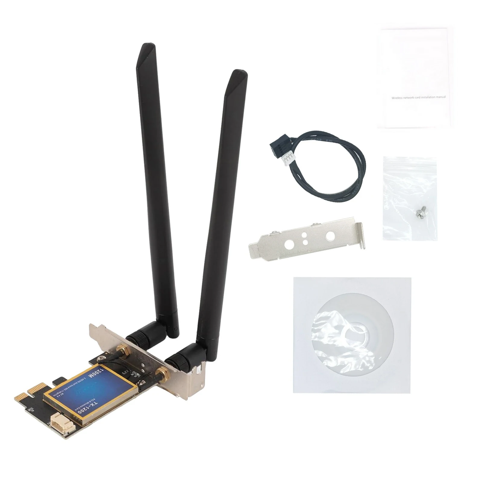 867Mbps TX-1200 PCIE WiFi Card Adapter Bluetooth 4.0 Dual Band 2.4G/5Ghz 802.11A/B/G/N/AC Wireless Adapter For PC For Windows 10