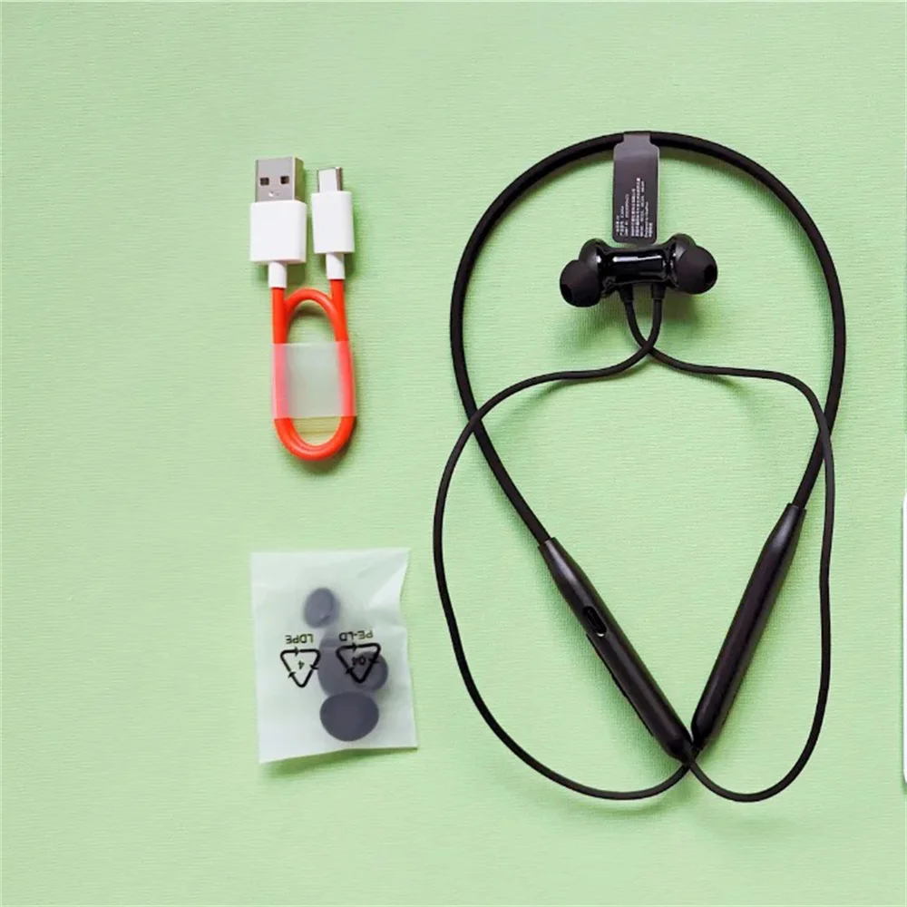 Oneplus الرصاص اللاسلكية Z2 بلوتوث سماعة شريط حول ياقة الملابس داخل الأذن سماعات الأذن الرياضة المغناطيسي AI إلغاء الضوضاء سماعة IP55 ل 1 + 13 #2