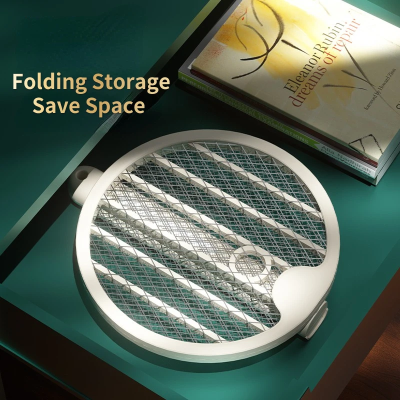 Electric Mosquito Swatter, Radiationless Mosquito Killer Lamp, USB Recharge, Fly Bug Zapper, Mute Insect Trap, 4in 1