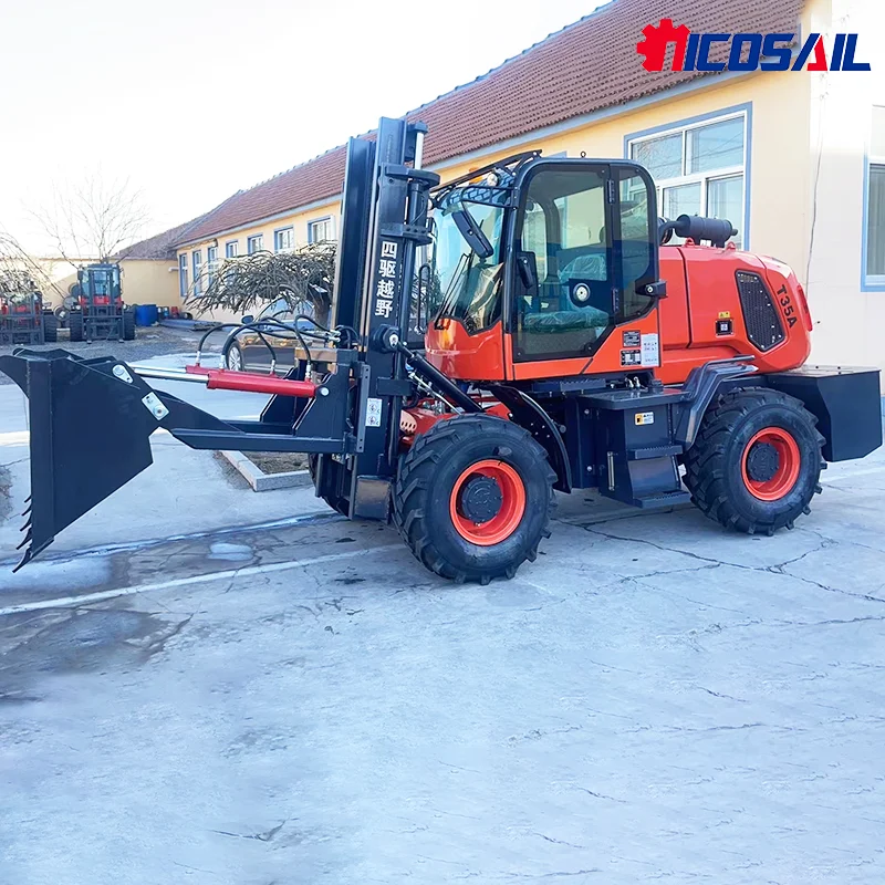 

Best Value Brand New All Terrain 4x4 Diesel Forklift Fully Hydraulic Competitive Prices