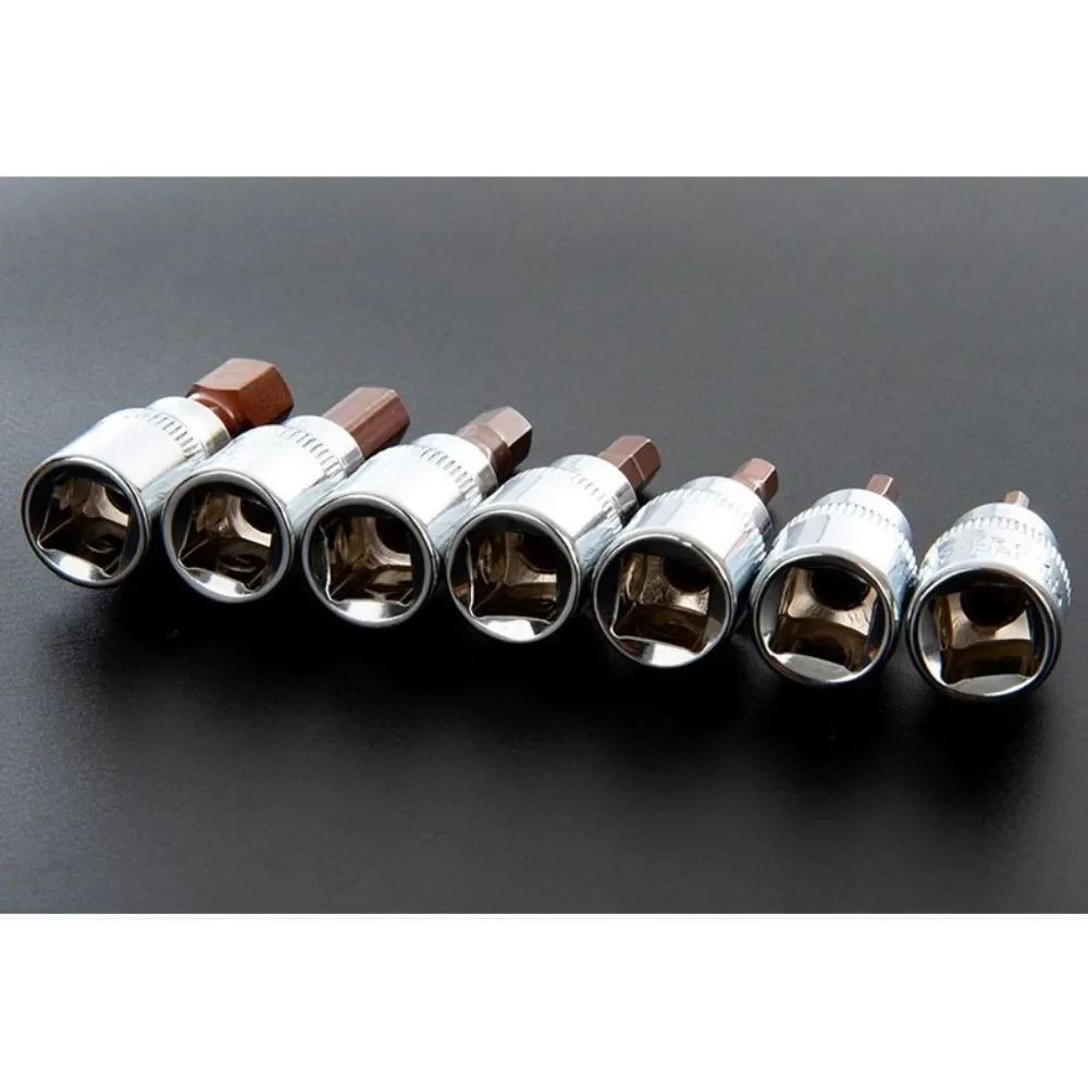 3/8 Zoll Antrieb Innensechskant-Steckschlüsselsatz, 3/8" Metrischer Innensechskant-Steckschlüsselsatz H3-H12, S2 Legierungsstahl, Autoreparaturwerkzeuge – Detail 5