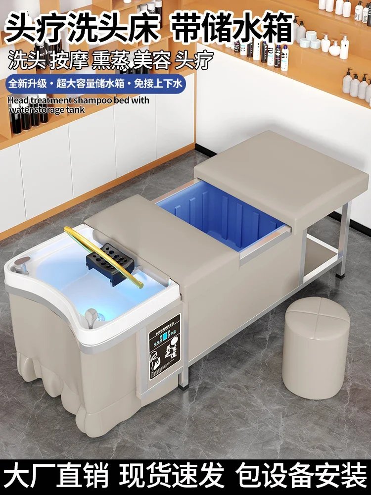 Water-storage constant-temperature water circulation for beauty salons without connecting to the water barber shop