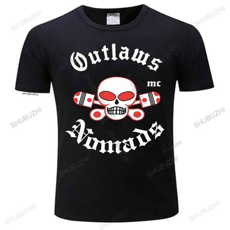 Camiseta de manga corta para hombre, prenda de vestir, talla grande, MC Outlaws support World Wide Outlaws, novedad de verano