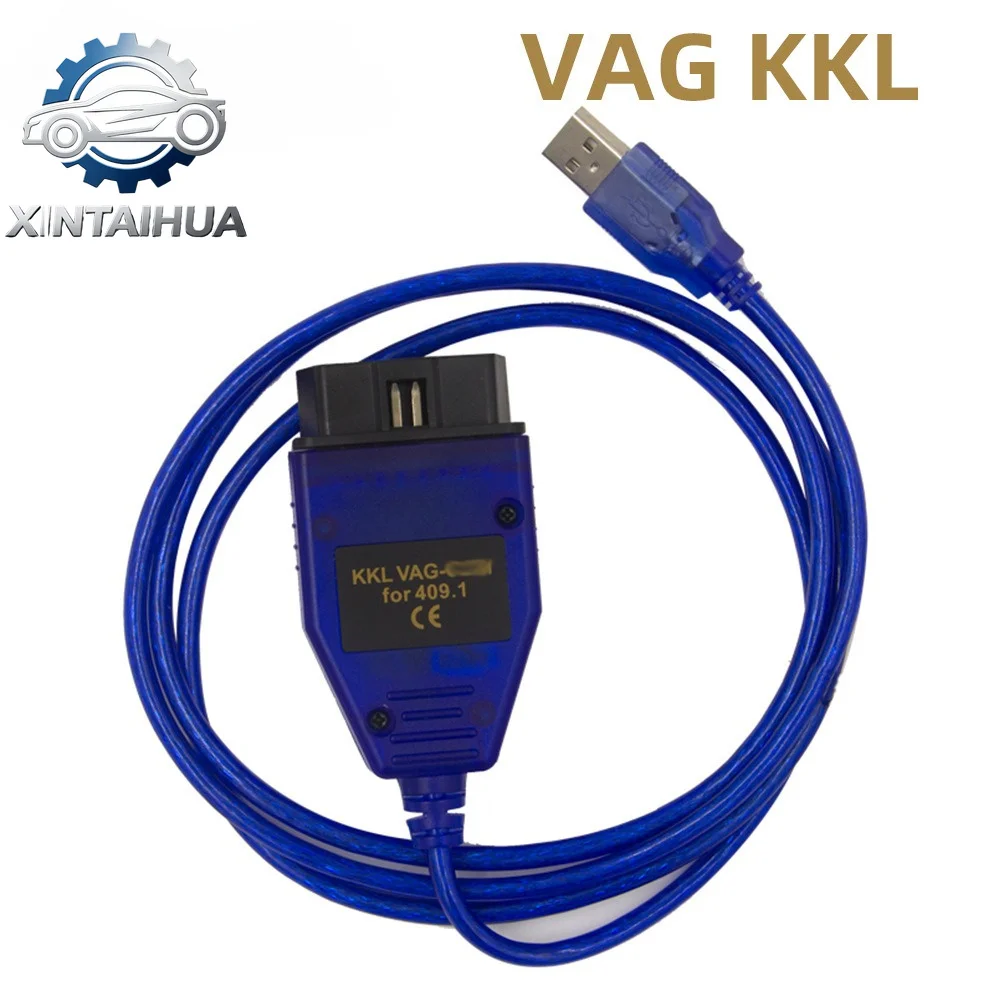For VW/Audi/Skoda/Seat VAG 409.1 KKL FT232RL OBD2 VCDS Car Diagnostic Scanner Interface Cable