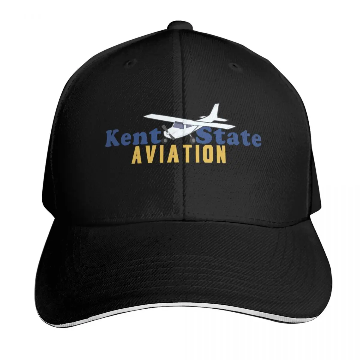 Kent State Aviation Baseball Cap Adjustable Buckle Closure Moisture Wicking Quick Dry Curved Brim Classic Fit