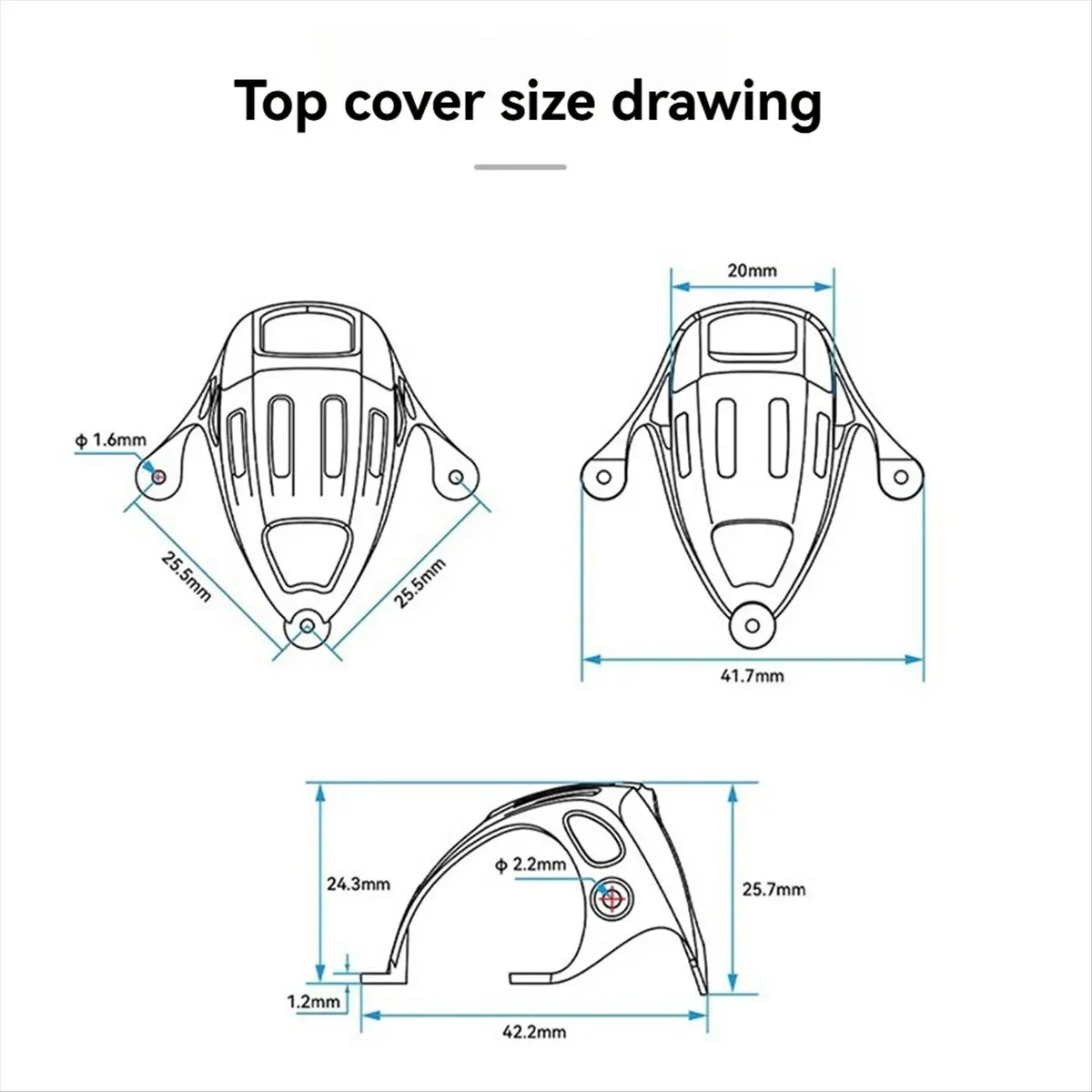 N05R Canopy for O4 Air Unit Camera for Meteor65 Pro Meteor75 Pro Frames for HD O4 Drones Enhanced Durability and Style