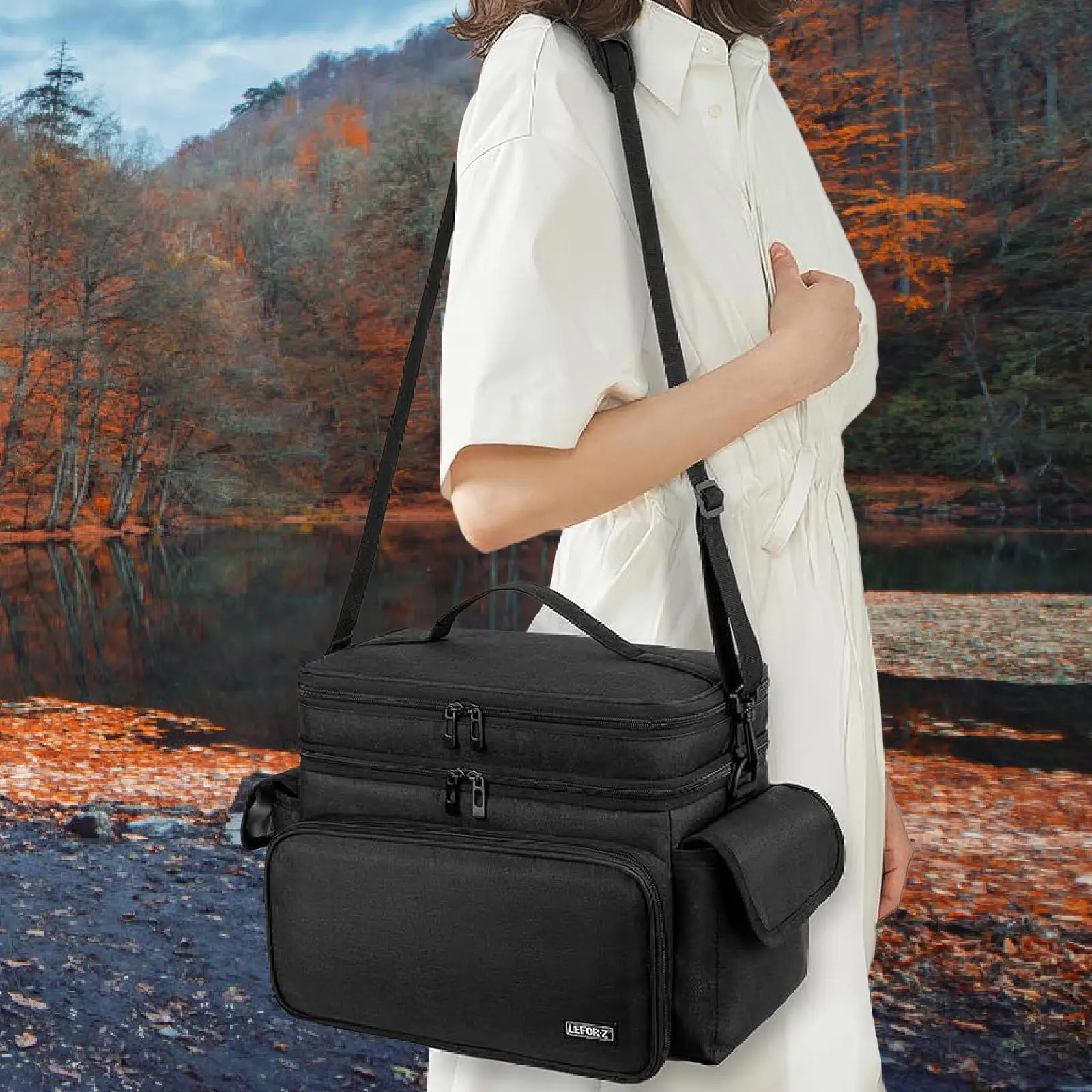 Knitting Tote Bag Knitting Organizer Handbag Practical Lightweight Fashion