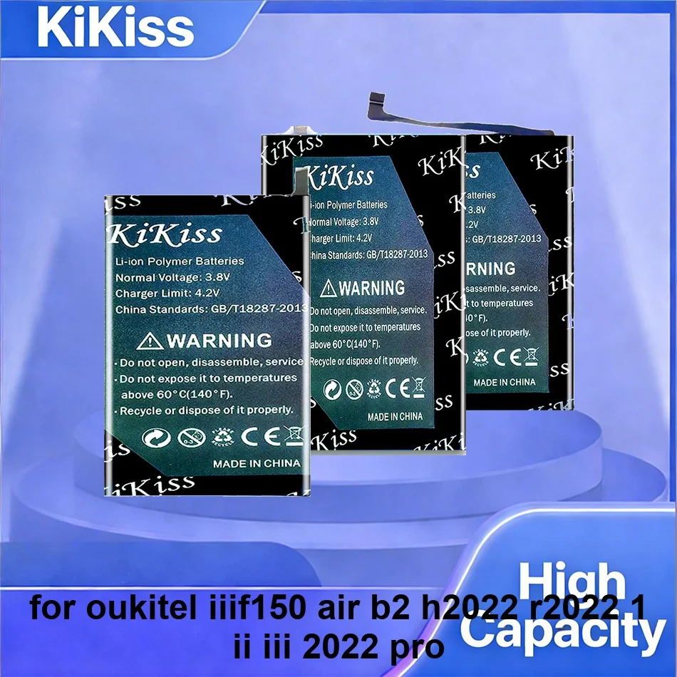 

5400-11000mAh Mobile Phone Battery KC-N4800A KC-N5000A ( AIR1 ) For Oukitel IIIF150 Air B2 H2022 R2022 1 II Iii 2022 Pro