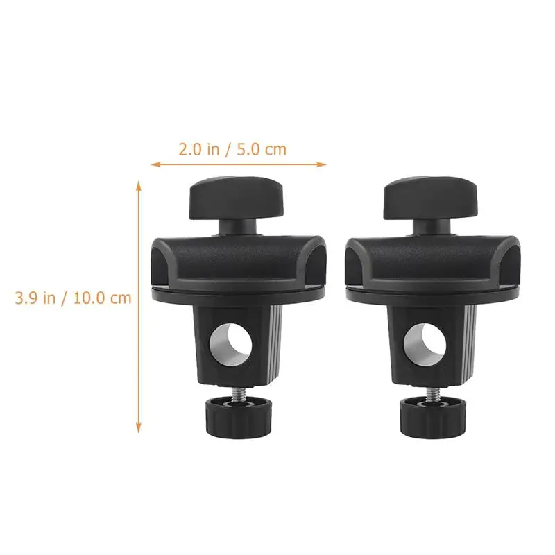 2 Pcs Microphone Crossbar Clips Adjustable Buckle Durable Abs Universal Arm Support Adapter Stand