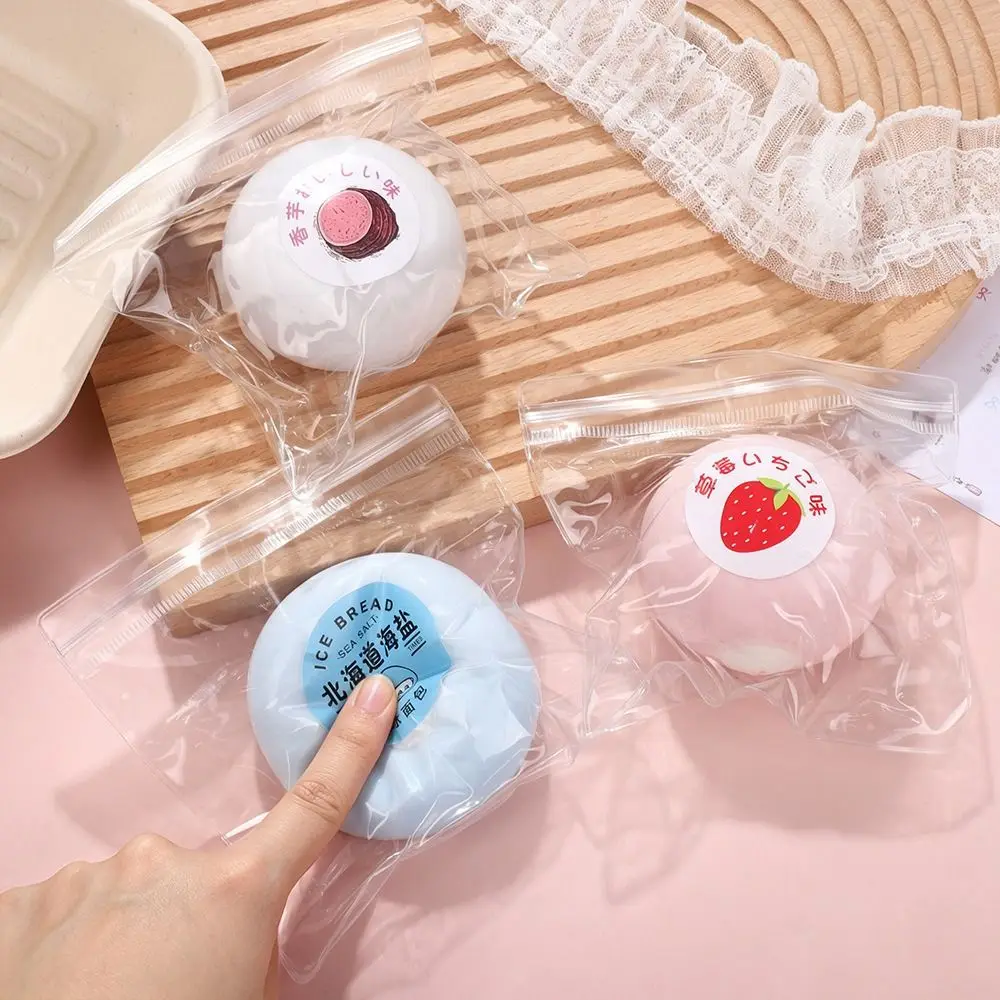 Creative Simulation Mochi Squishy Finger Relax Snow Skin Sensory Fidget Ball Fruit Series Pinch Slow Rebound Student Prize