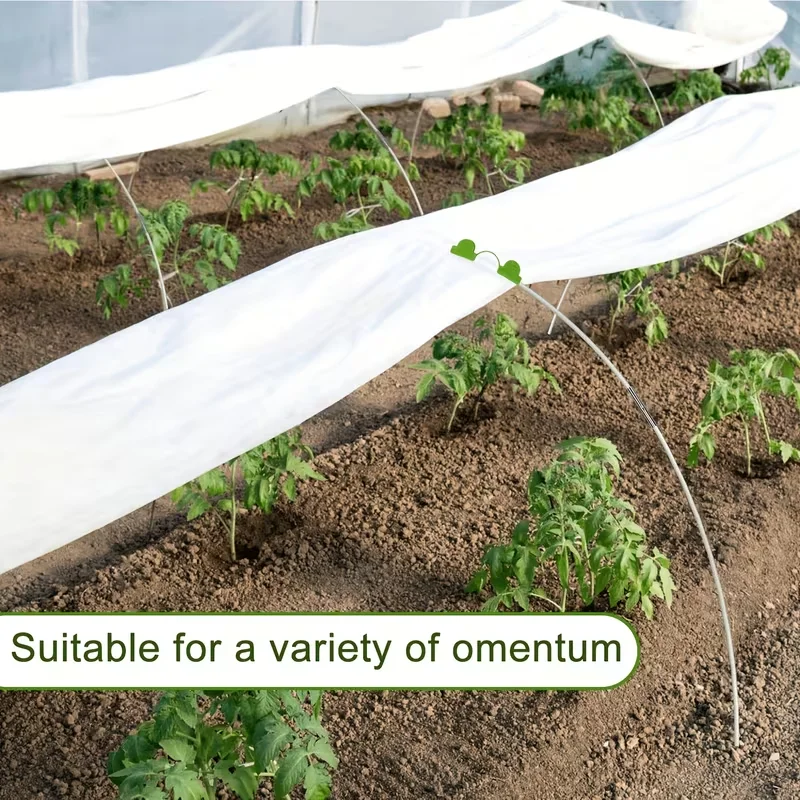 25/50 Garden Rings, Designed Specifically for Elevated Flower Beds and Planting Shelters, Using a 43inch Wide Tunnel Greenhouse Frame. These Rust-Resistant Fiberglass Support Rings Feature a Double-Layer Design and Include 16/32 Clips and 20/40 Connectors view 7