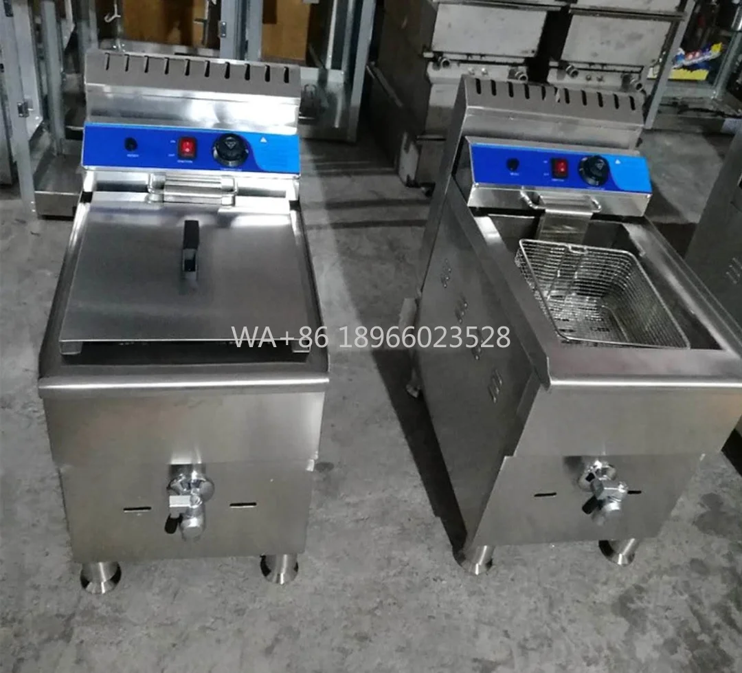 

Фритюрница с постоянной температурой, газовая прямая продажа с фабрики, оборудование для жарки, коммерческая газовая фритюрница