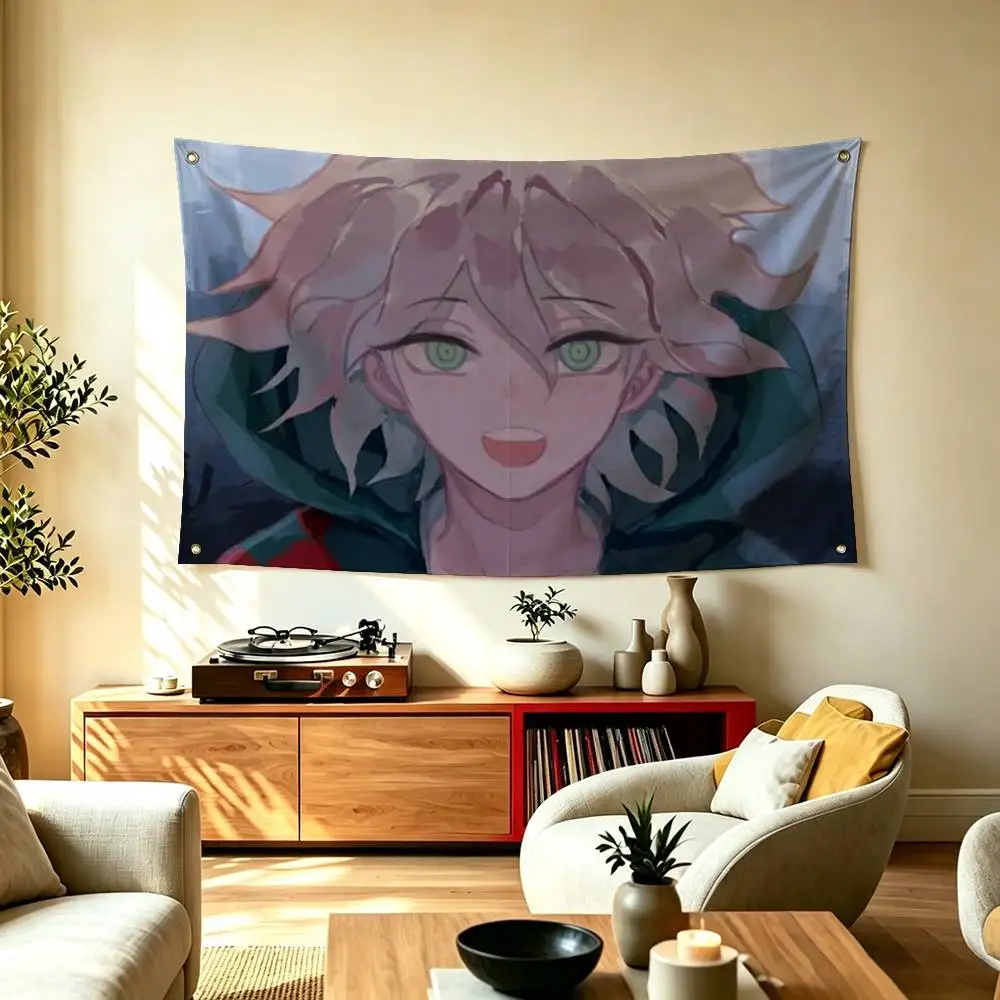 N-Nagito Komaeda Cool Anime  Flag Suitable For Party Club Outdoor Interior Wall Decoration Banner Fans Gift