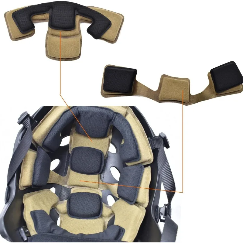 

Helmet Lining Memory Sponge Shock Absorber Cushion Tactical Helmet Lining