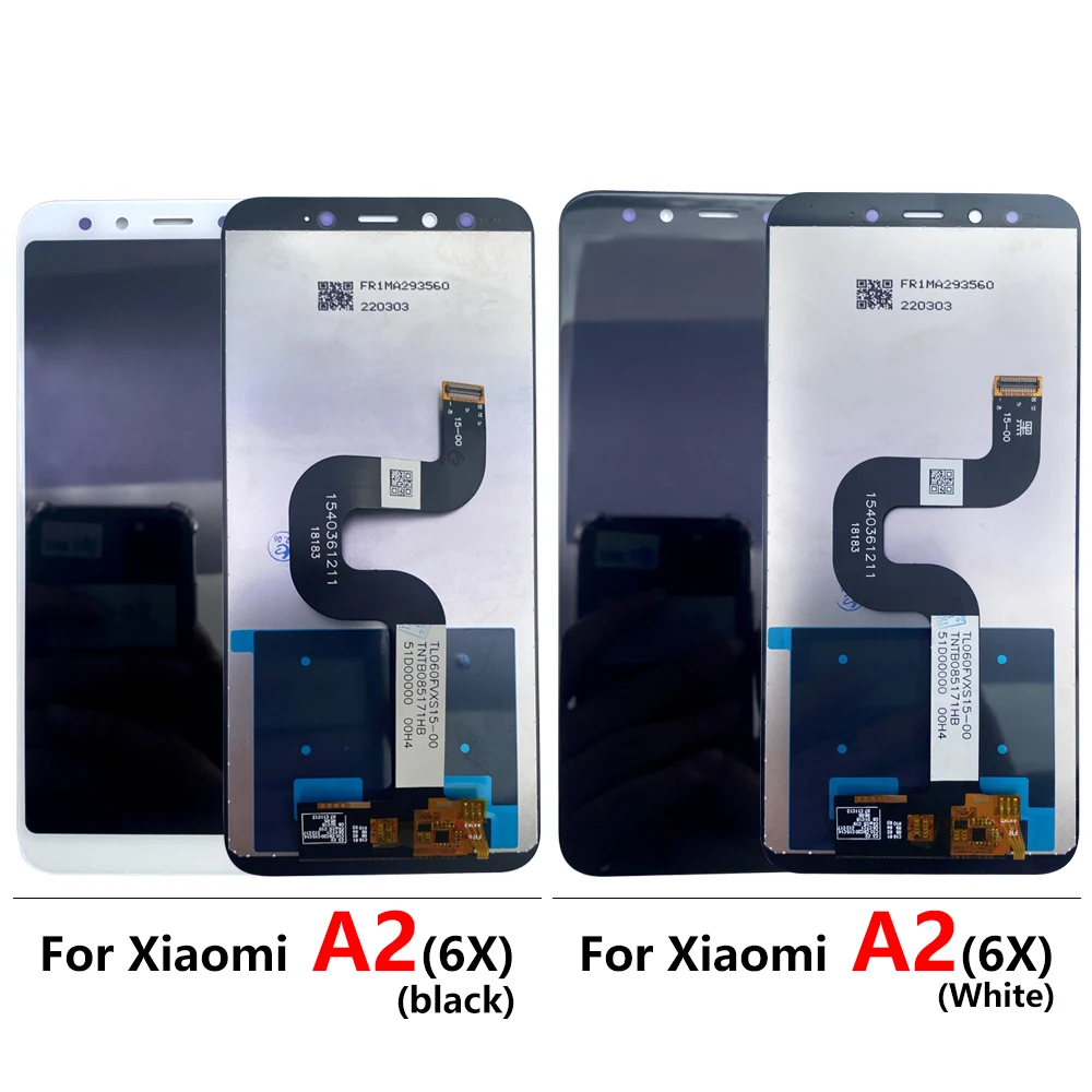 For Xiaomi Mi A2 A1 A3 Lite LCD Screen Display Touch Screen Digitizer Assembly For Xiaomi 6X M1804D2SG 5X LCD Screen