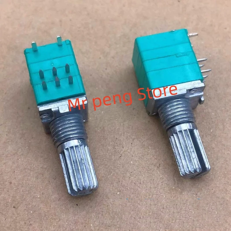 

5pcs High quality RK09 precision potentiometer double rotary switch B50K speaker wire controller 15MM handle