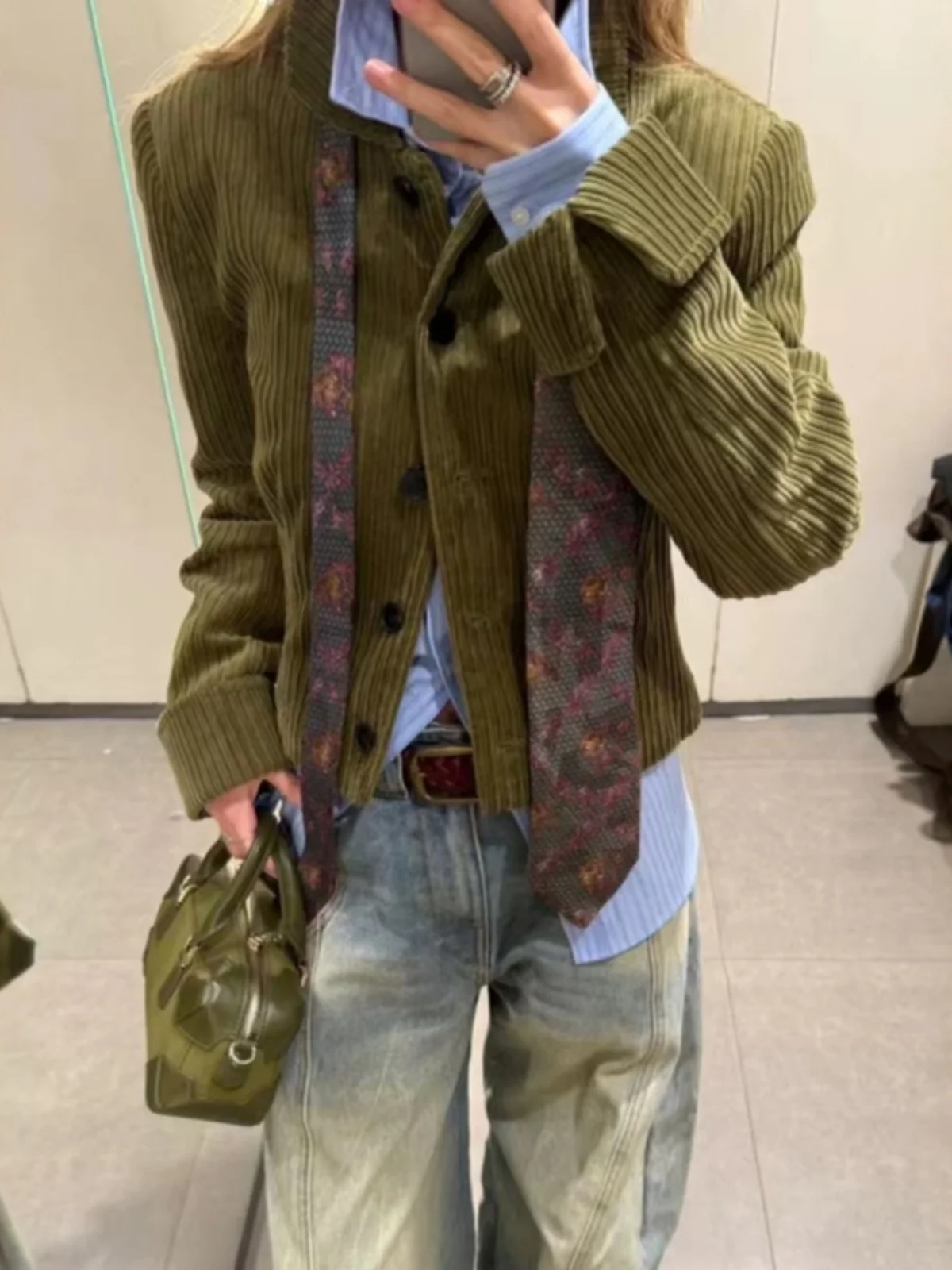 

Corduroy ort Jaet, женские рукава для поездок на работу, Новое поступление, отложной воротник, обычный тонкий весенний сезон, Faion Ladies