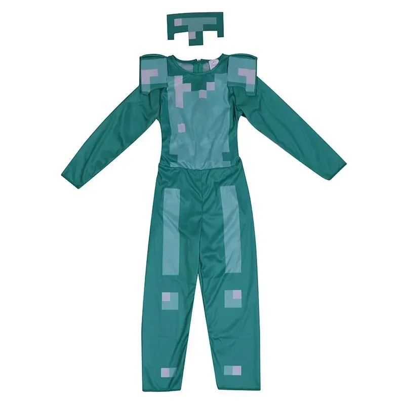 Disfraz de Halloween steve Diamond Armor, disfraz para chico, personaje del juego infantil, disfraz de Cosplay de Anime, regalo de fiesta de cumpleaños para chico, niñas y niños