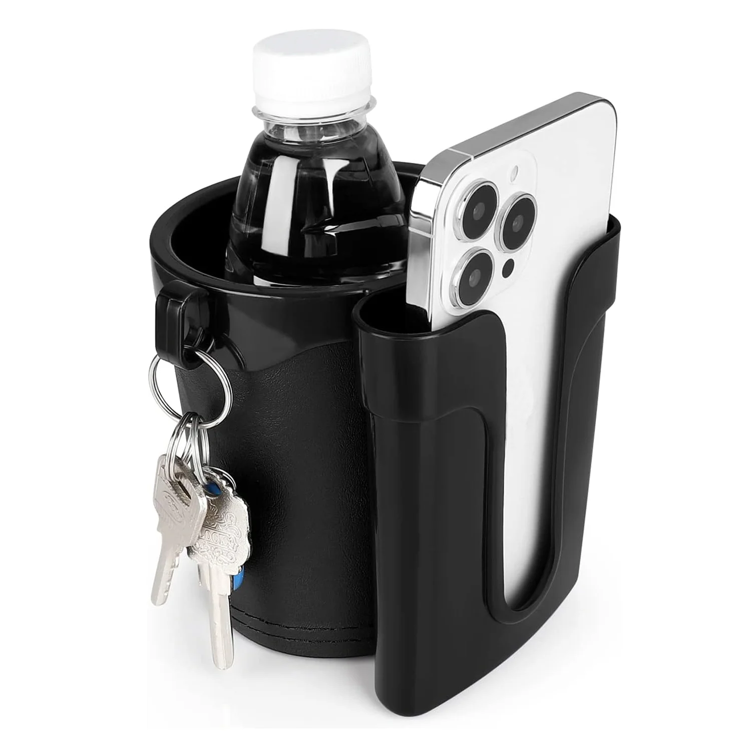 AliExpress NONE 3-in-1 Bike Cup Holder Multifunctional with Cell Phone & Key Storage Rack Universal for Bicycle Motorcycle Scooter Stroller