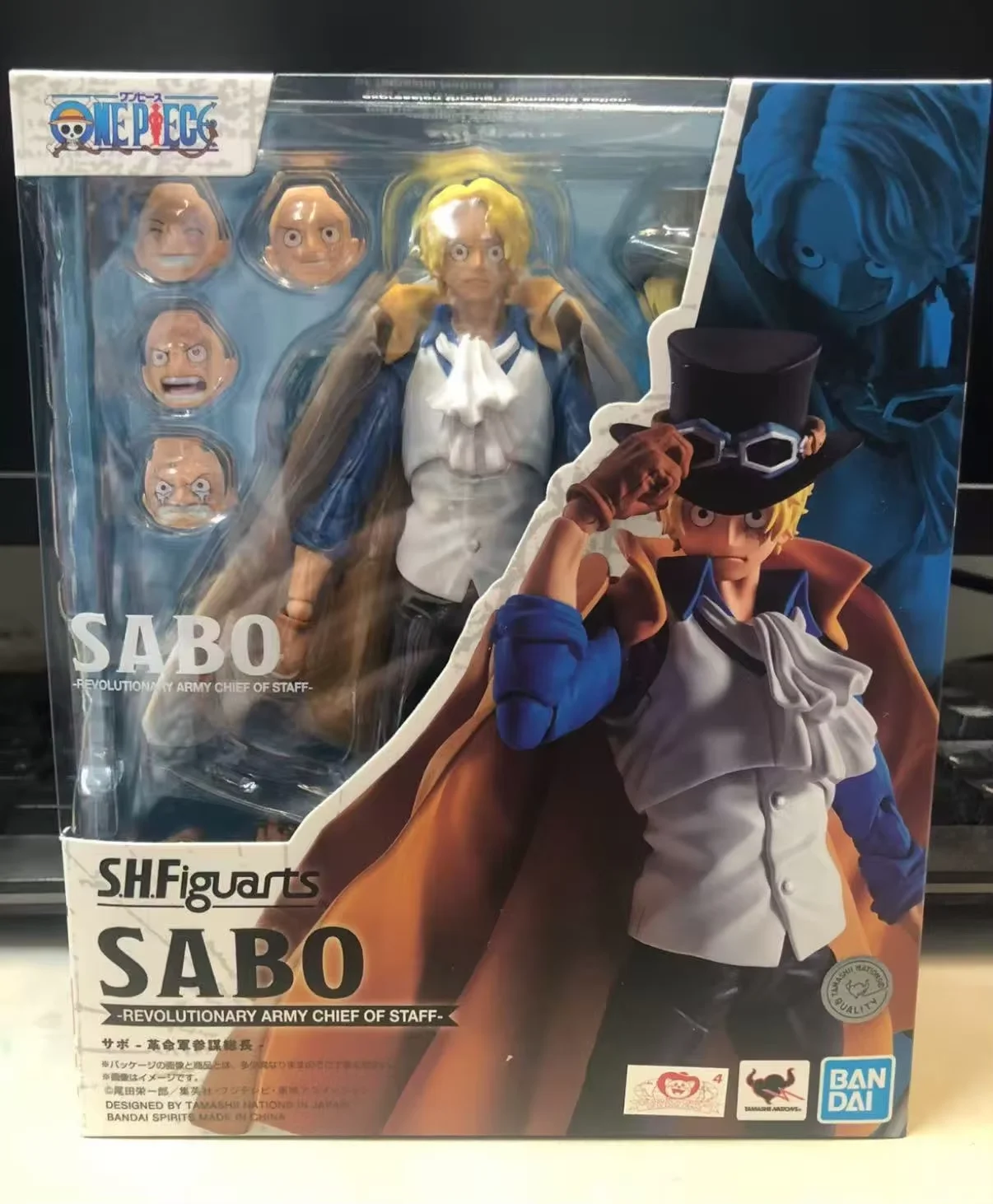 100% Original BANDAI S.H.Figuarts Sabo SHF Chief Of Staff Of The Revolutionary Army In Stock Anime Collection Figures Model Toys