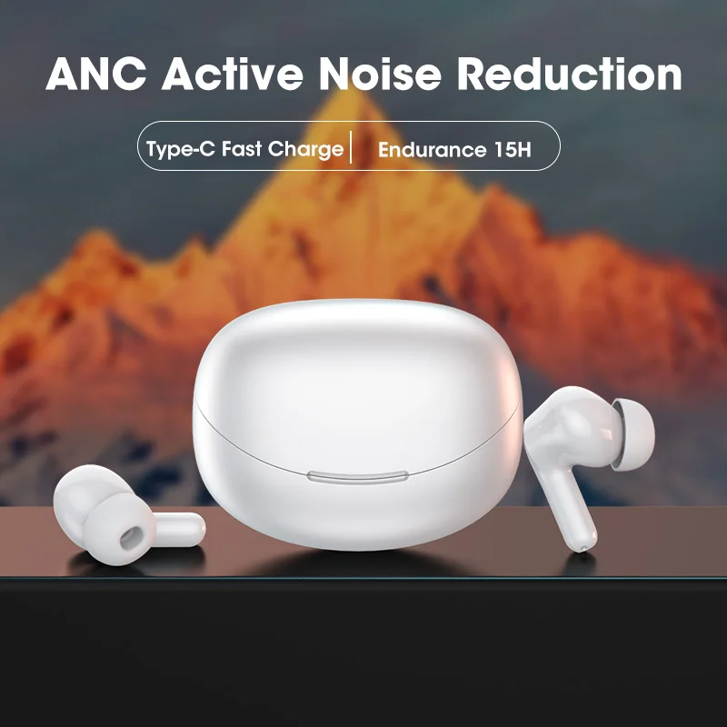 

ANC True Wireless Earbuds Bluetooth 5.2 Hybrid Active Noise Cancelling Earphones with Touch Control 30 Hrs Playtime HD Call