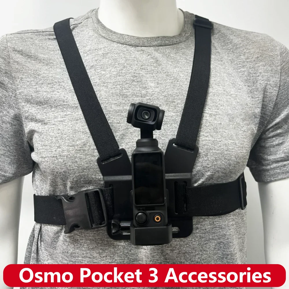 Pocket 3 Zubehör Brustgurt Halterung Gurt Erweiterungsadapter Feste Rahmenhalterung für DJI OSMO Pocket 3 Action-Kamera