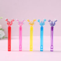 10Pcs Set Bubble Tube Star Rod Tube with Mouse Head  Empty Bubble Soap Bottle Wedding Gifts for Kids Birthday Party Supplies