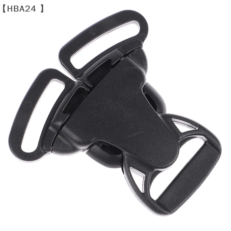 〔HBA24〕25mm 3 Way Three Point Side Release Buckle Quick Plastic Black Baby Carrier Accessory Car Seat Bag Webbing Backpack