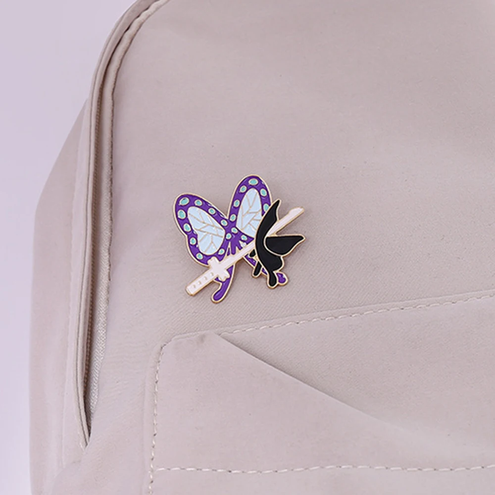 Demon Slayer Anime Pins Set Kimetsu on Yaiba Infinity Castle Brooch Badges for Boys Girls Fans Jewelry Gifts