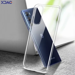 Original Transparent Phone Case for Motorola Moto G200 Edge S30 5G Camera Protective Soft TPU Clear Shockproof Cover MotoG200