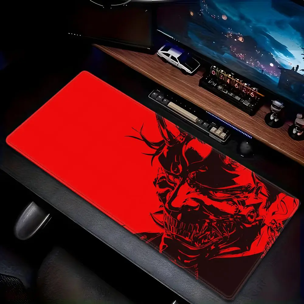 

China's hot-selling mouse pad Black and Red Samurai Animation Beautiful XXL Game Exclusive MousePads PC pad Non-slip Decor