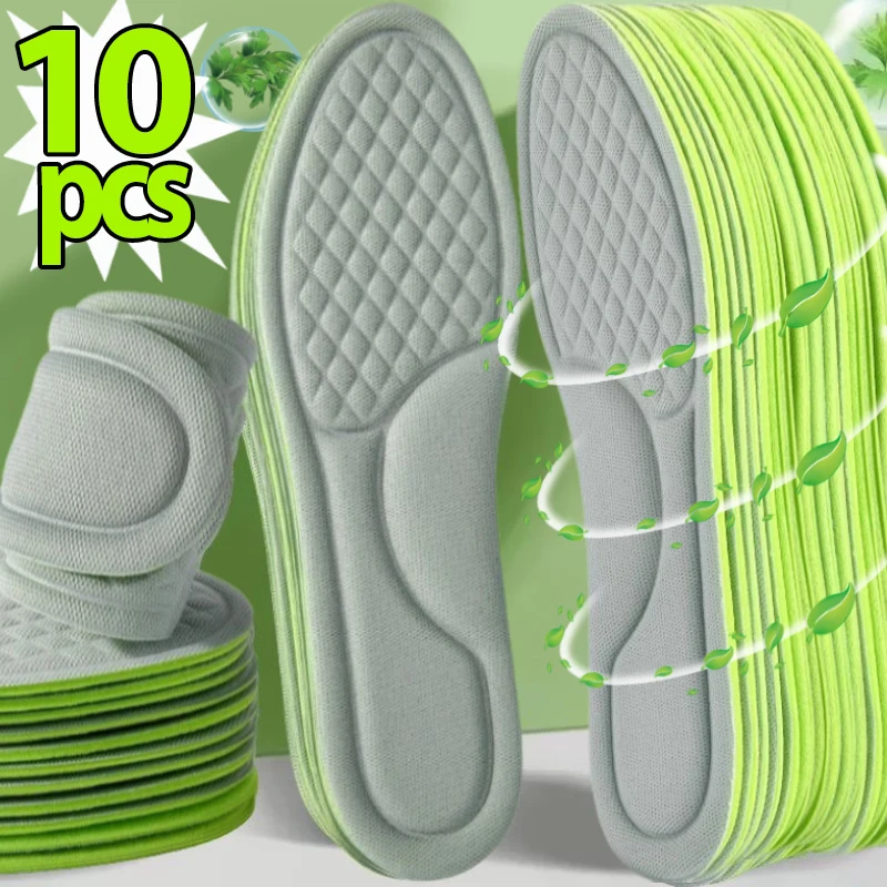 

2/10pcs Soft Memory Foam Orthopedic Insoles Deodorizing Insole Shoes Sports Absorbs Sweat Soft Antibacterial Shoe Accessories