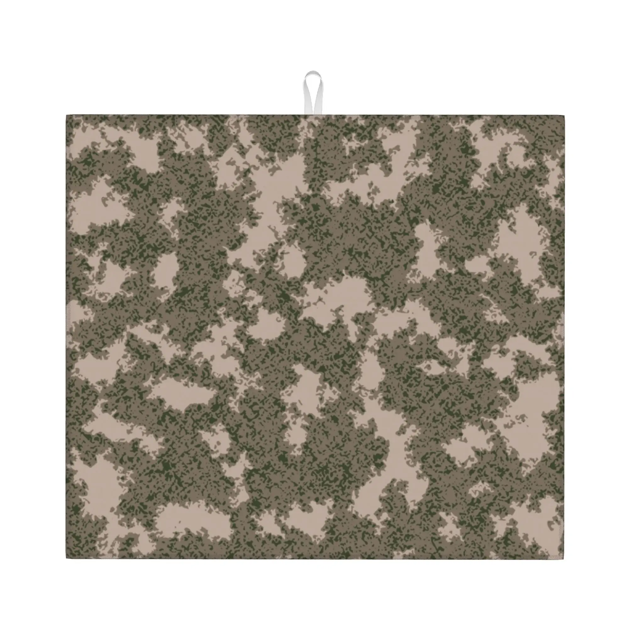 Army Camouflage Non‑Slip Waterproof Absorbent Barware Tableware Oil Proof Reusable Camo Bathroom Drying Mat For Kitchen