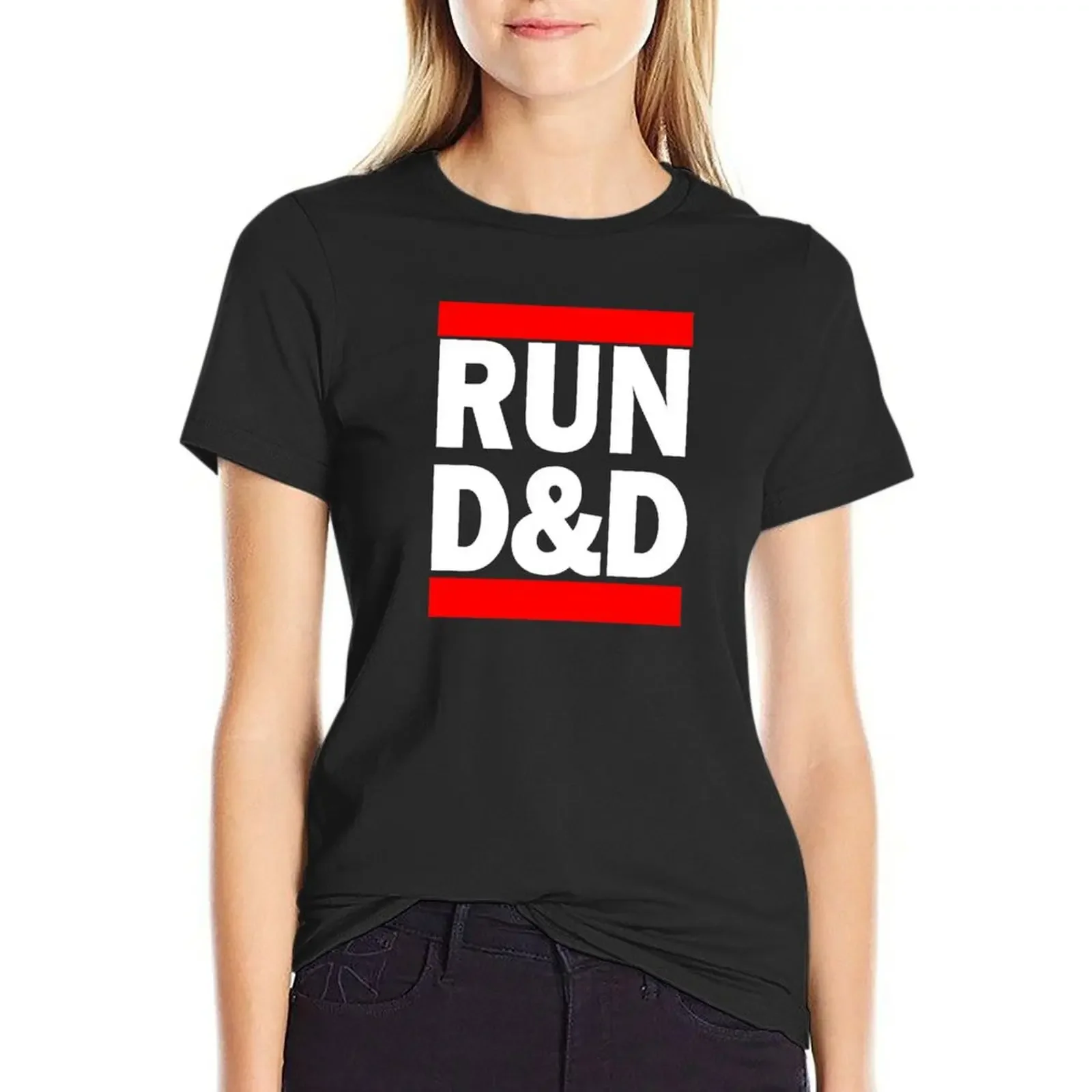 

Run D&D T-Shirt animal prinfor sweat korean fashion clothes for woman