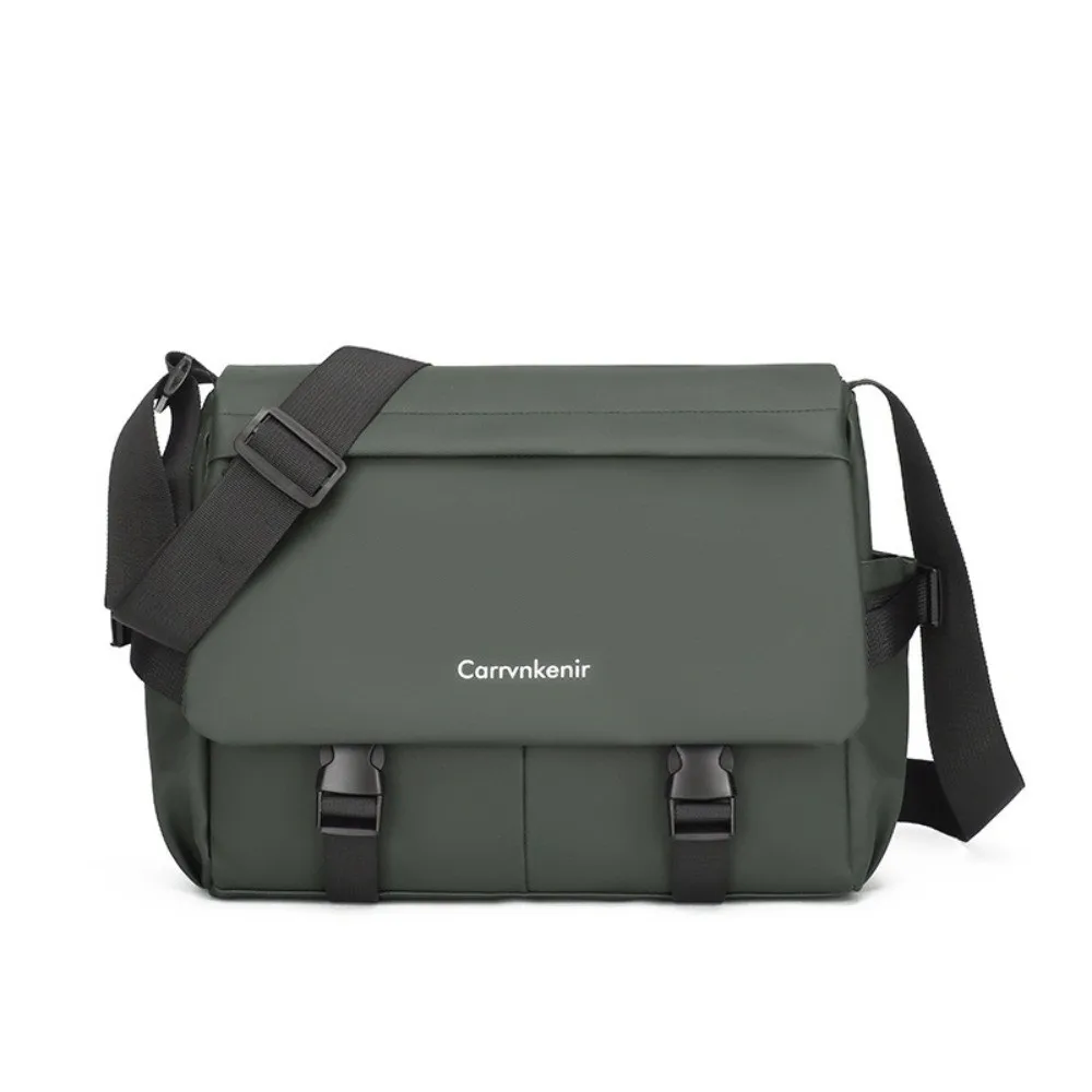 جديد سعة كبيرة حقيبة كتف رجالية عادية قماش حقيبة كروسبودي مقاوم للماء حقيبة ساعي الرجال #5