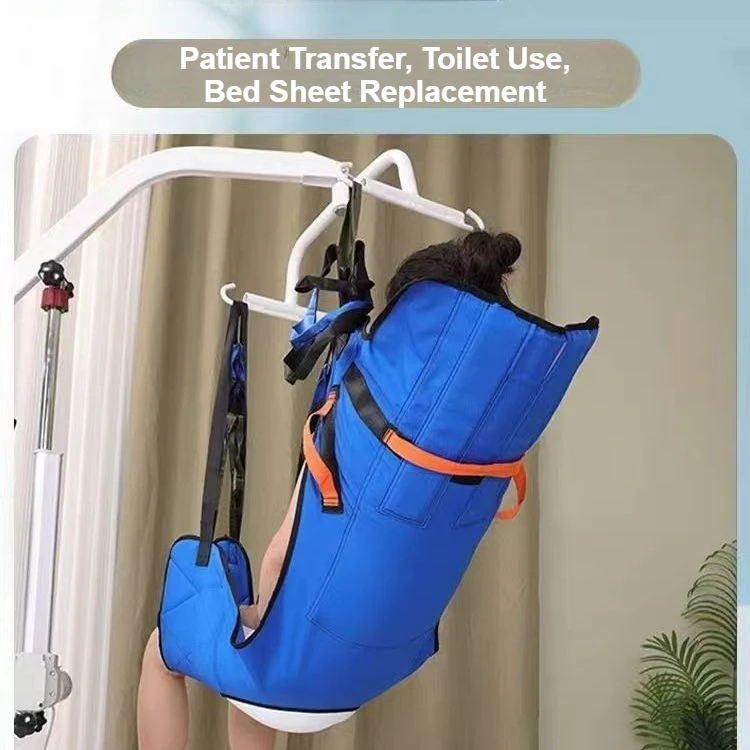 Patient Lift Sling Full Body Divided Leg Thick Padded Breathable Comfort Multi Walking Standing Green Elderly Rehabilitation
